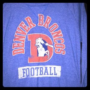 Vintage feel long sleeve Denver broncos